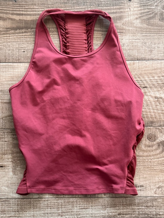 Athleta Tops - Athleta Rose Pink Racerback Tank with Ruched Back